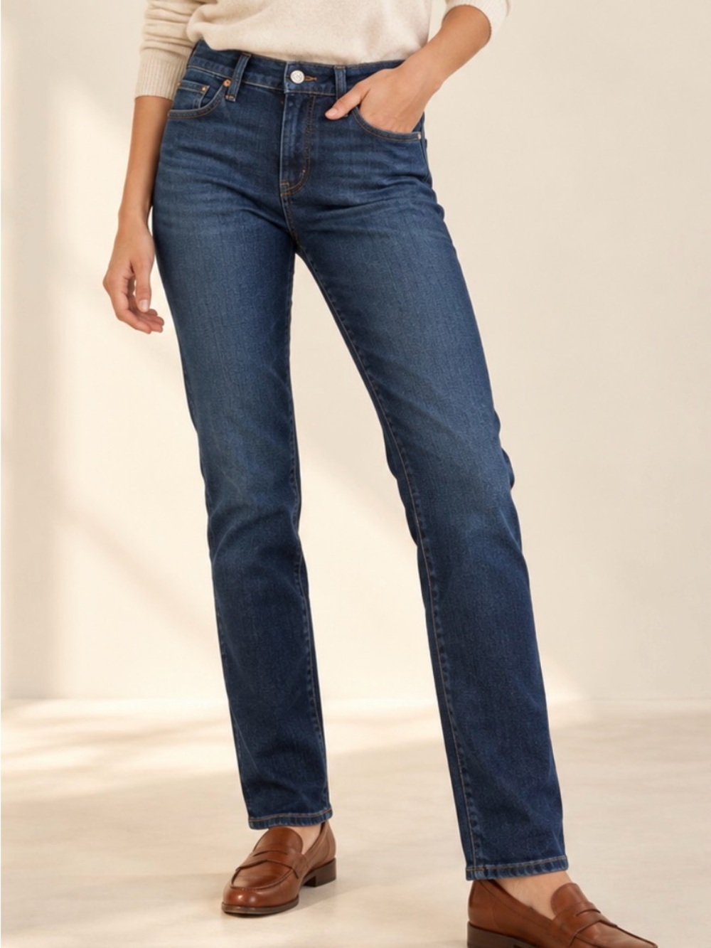 Denim & Supply Ralph Lauren Straight Leg Jeans W27 x 34 Dark Indigo